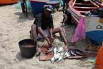 Santiago, Tarrafal, pescado escalado, Cabo Verde.