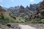 Sendero montañoso, Santo Antão, Lombo Pico Xoxo, Cabo Verde.