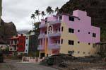 Santo Antão Ribeira Grande, casas de colores, Cabo Verde.