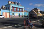 En el banco, São Vicente, Avenida Republica, Mindelo, Cabo Verde.