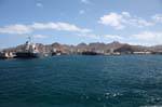 São Vicente, la bahía de Mindelo, puerto comercial, Cabo Verde.