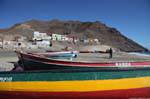 São Vicente, Sao Pedro, vista desde la playa, Cabo Verde.