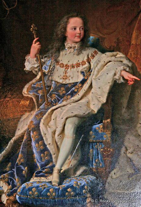 Retrato de Louis XV en la sala de espera de la Dauphine, Versalles