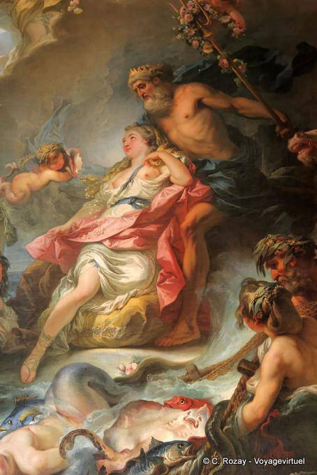 Parte central de la imagen de Gabriel Dean, Triumph de Amphitrite, Versalles