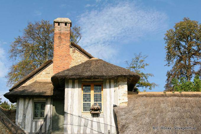 Vista parcial de la finca, la Reina de Hamlet, Versalles