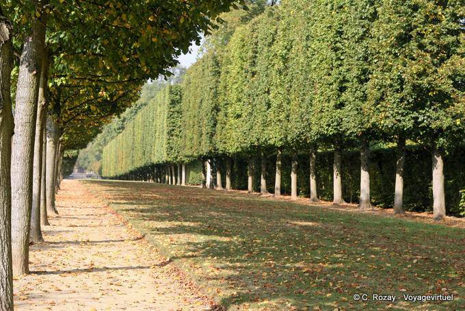 El camino de entrada de Baco y Saturno, Versalles