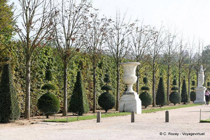 Park, que consiste fue con jardines ornamentales, Versalles