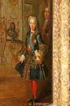 Retrato de Louis XV de Rigaud, primero la antecámara de la Dauphine, Versalles