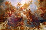 Detalle del techo del salón de Hércules, Versalles