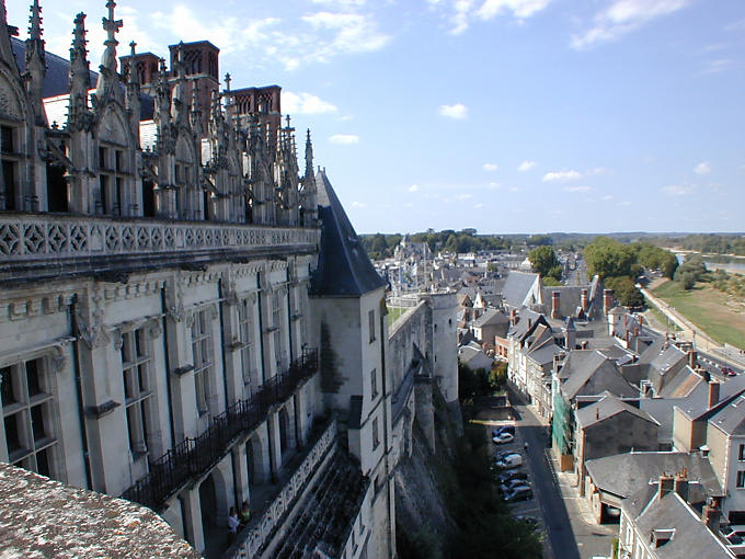 Ver en la rue d'Amboise del castillo, Francia.