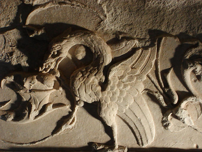 Decoración tallada, Azay-le-Rideau, Francia.