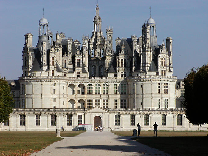 Castillo de Chambord, residencia del yate real, Francia.