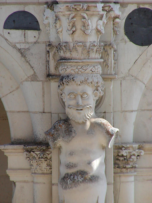 Columna Atlante, Chambord, Francia.