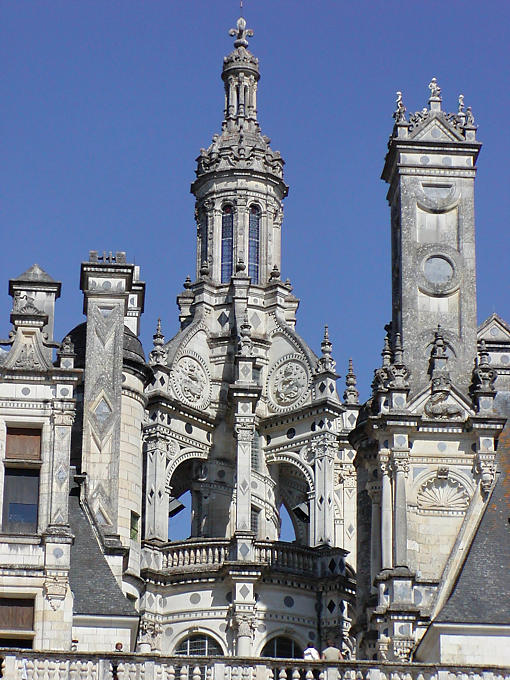 Detalles arquitectónicos, Chambord, Francia.