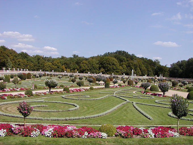 Jardín del Castillo de Chenonceau, Francia.