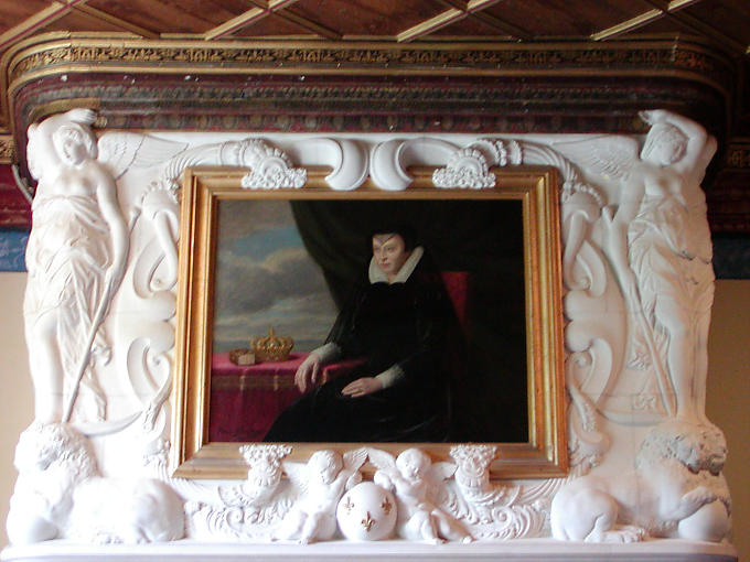 Retrato de Catalina de Médicis, Chenonceau, Francia.