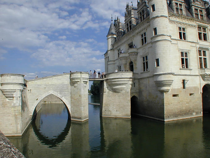 Entrada del Castillo de Chenonceau, Francia.