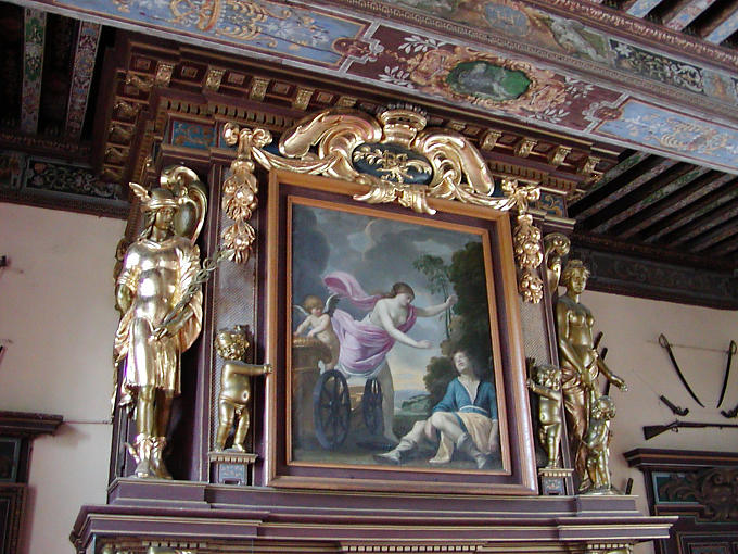 Castillo de Cheverny arsenal de, Francia.