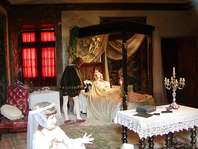 Despertar de Sleeping Beauty Castle de Ussé, Francia.