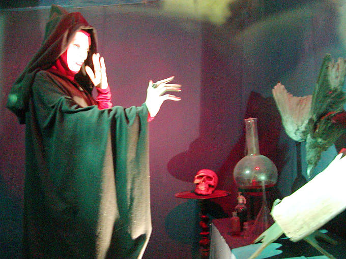 Preparación de una poción mágica, hada Carabosse, Castillo de Ussé, Francia.