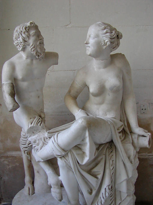 Escultura de mármol, Château de Villandry, Francia.