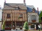 Típica fachada de la casa, Amboise, Francia.