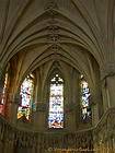 Nave de la capilla de Saint-Hubert, gótico, el castillo de Amboise, Francia.