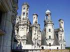 Torretas, chimeneas y buhardillas, Chambord, Francia.