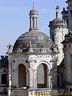 Torreta con cariátides, Chambord, Francia.