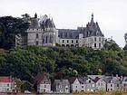 Panorama del castillo de Chaumont-sur-Loire, Francia.
