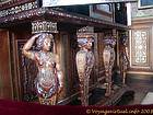 Gabinete tallado cariátides, Château de Chenonceau, Francia.