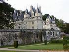 Castillo de Rigny-Ussé vista desde los jardines, Francia.