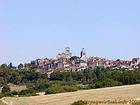 Panorama Vézelay, Yonne, Francia.