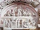 Tímpano nártex sur, Vézelay, Francia.