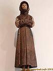 Estatua de madera en exhibición en la Galería, castillo de Villandry, Francia.