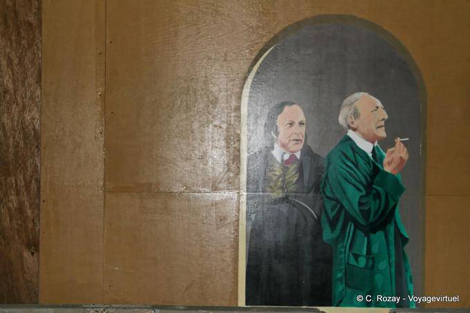 Avignon, murales de actores famosos, Provence, Francia