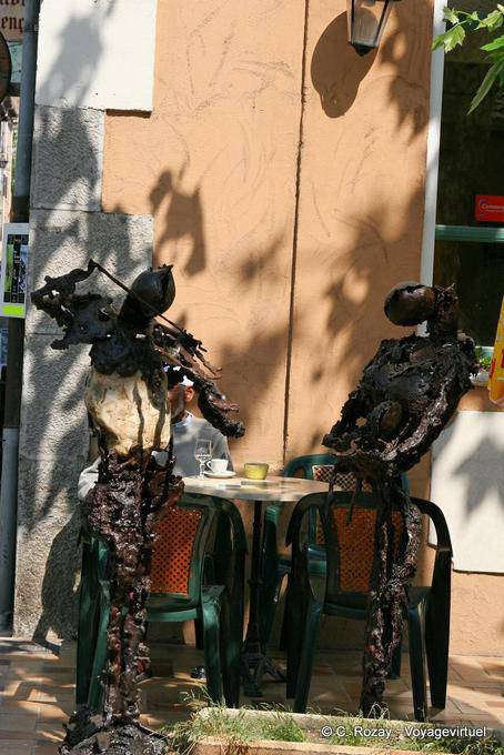 Collobrières, músicos de hierro, Provence, Francia