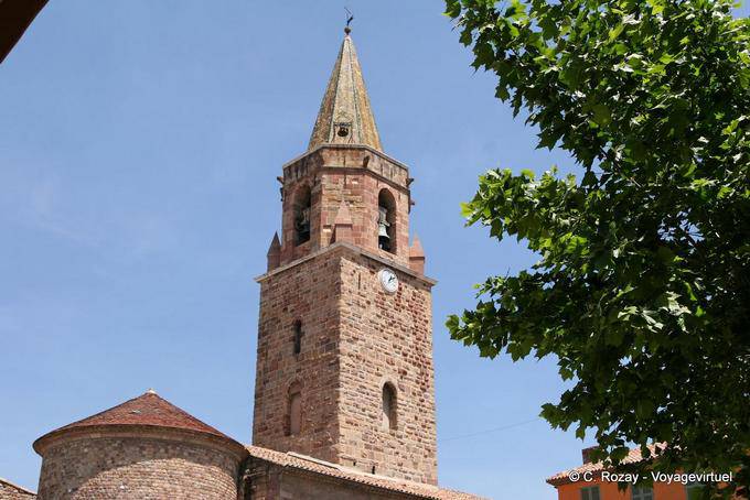 Fréjus, el campanario de la catedral de Saint-Léonce, Provence, Francia