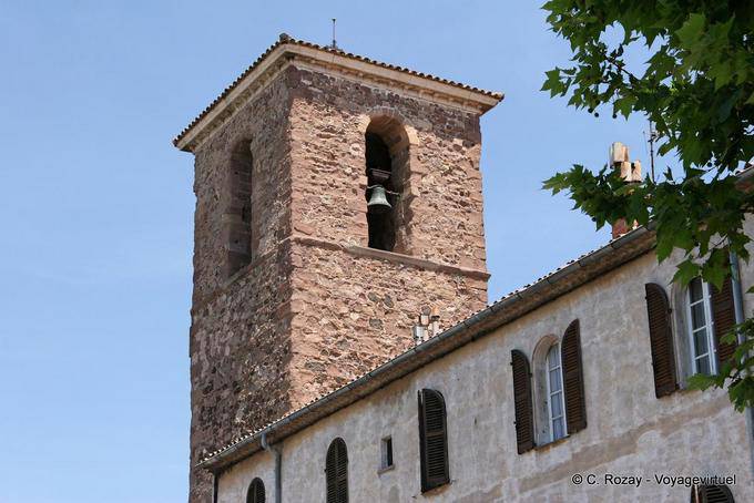 Fréjus, el campanario de la Santa-François de Paule Capilla, Provence, Francia