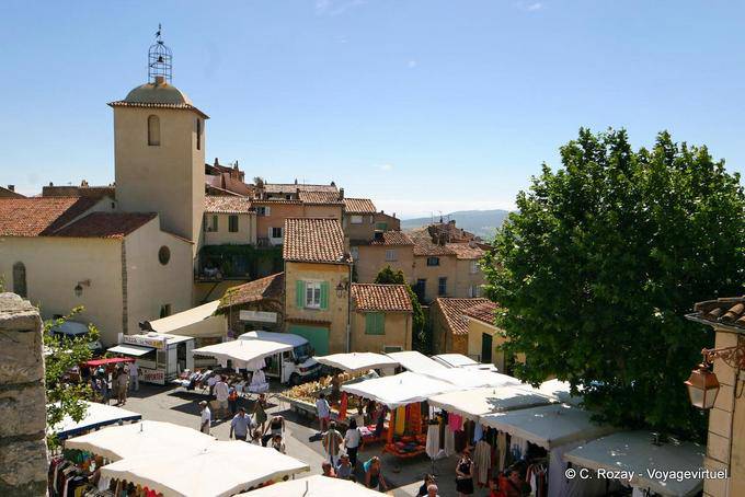 Ramatuelle, un mercado de la Ormeau, Provence, Francia