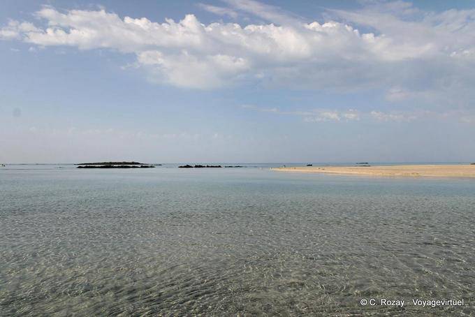 Cuando el cielo y mar se confunden, Elafonissi - Creta, Grecia