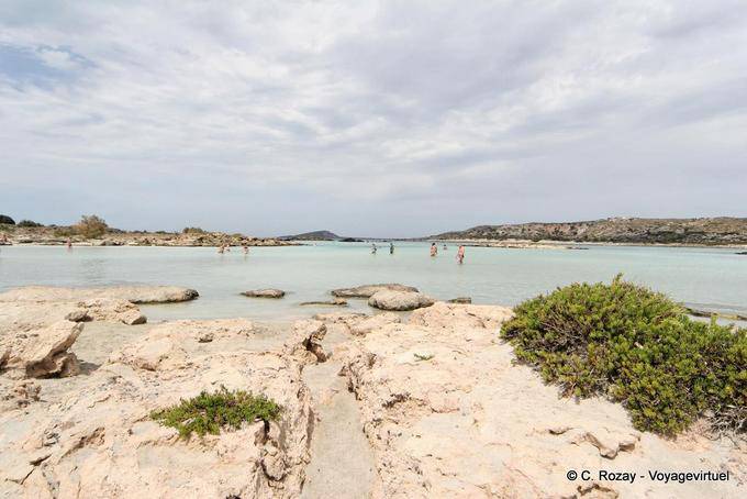 La península bajo las nubes, Elafonissi - Creta, Grecia