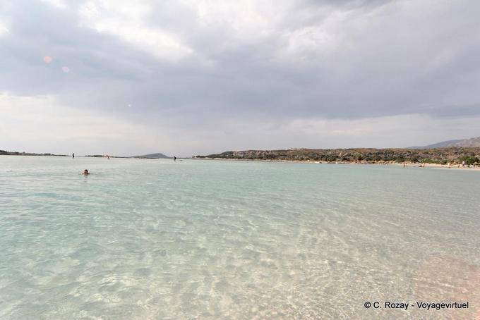 Naturaleza conserva en la reserva Elafonisi - Creta, Grecia