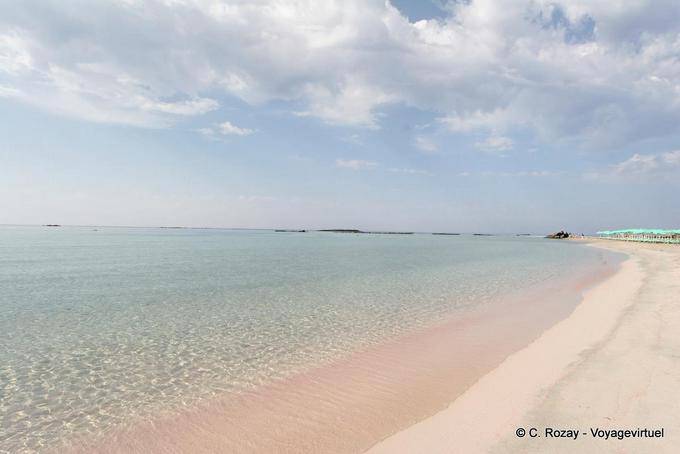 Paseo por la playa, Elafonissi - Creta, Grecia