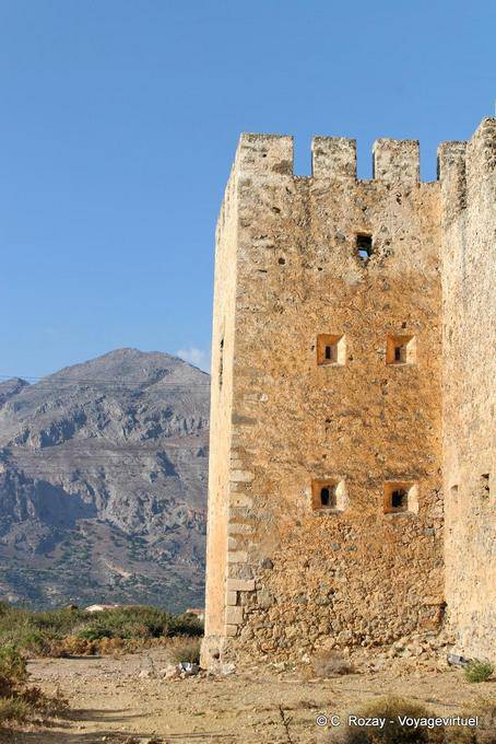 Torre almenada de Château Franc, Frangokastello - Creta, Grecia