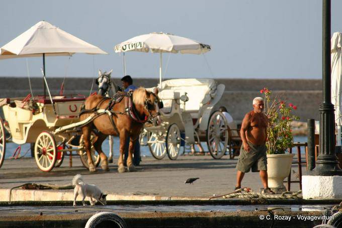 Carruajes en Chania - Creta, Grecia