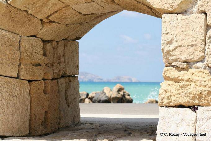 Grosor de la pared Rocca al Mare, Heraklion - Creta, Grecia