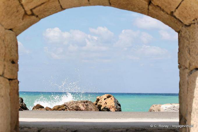 Vistas al mar desde el castillo veneciano, Iraklio - Creta, Grecia