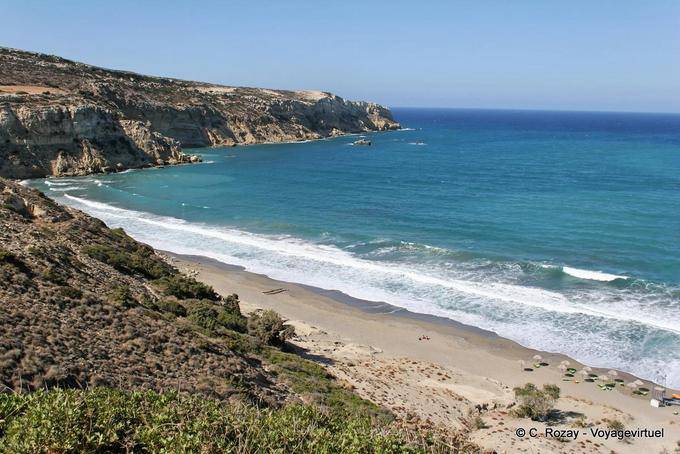 Kommos, Paralia Komos en la carretera de Matala-Pitsidia - Creta, Grecia
