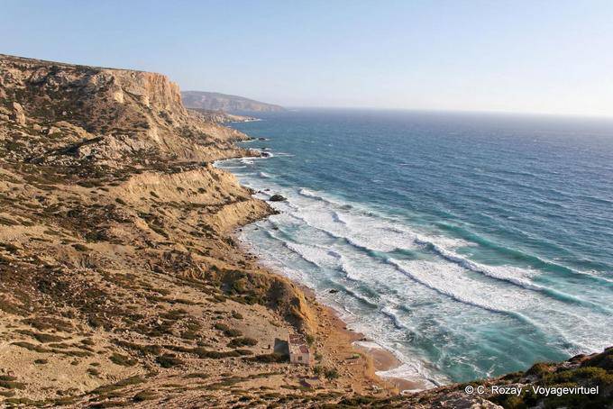 La costa sur de Kouroupi, Matala - Creta, Grecia